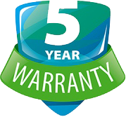 5 year warranty